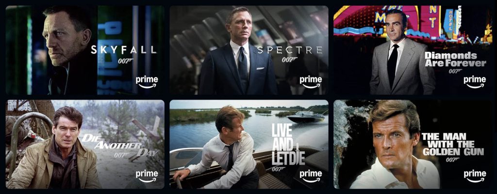 James Bond films on Prime Video thumbs